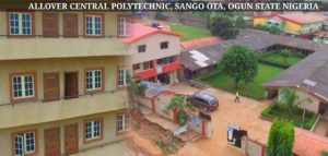 Allover Central Polytechnic started as a small technical college way back in 1998. It is located in Sango Otta, Ogun State.