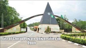 Cheap Private Universities in Ogun
