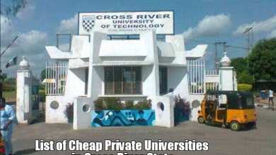 List of Cheap Private Universities in Cross River State