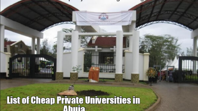 List of Cheap Private Universities in Abuja